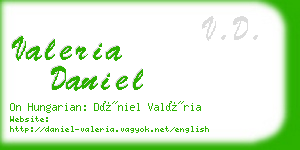 valeria daniel business card